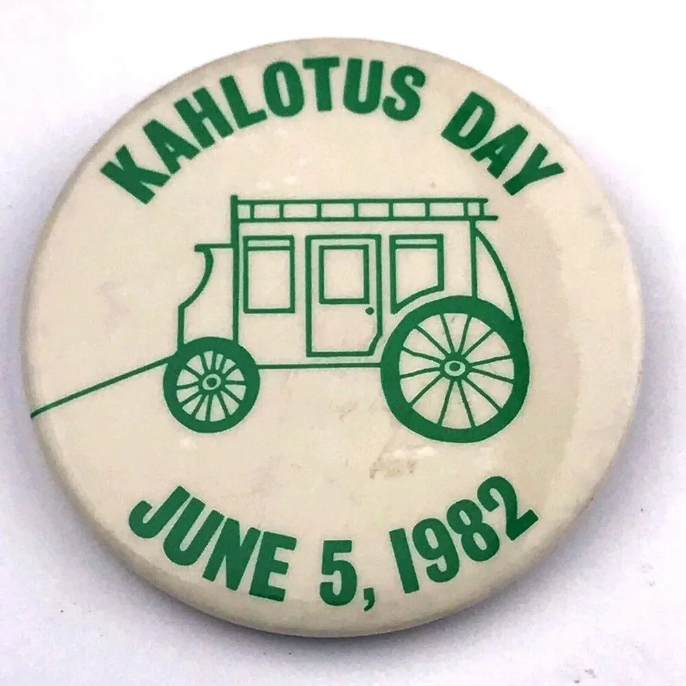 Kahlotus Day June 5th 1982 Pin Button Pinback Vintage 80s
